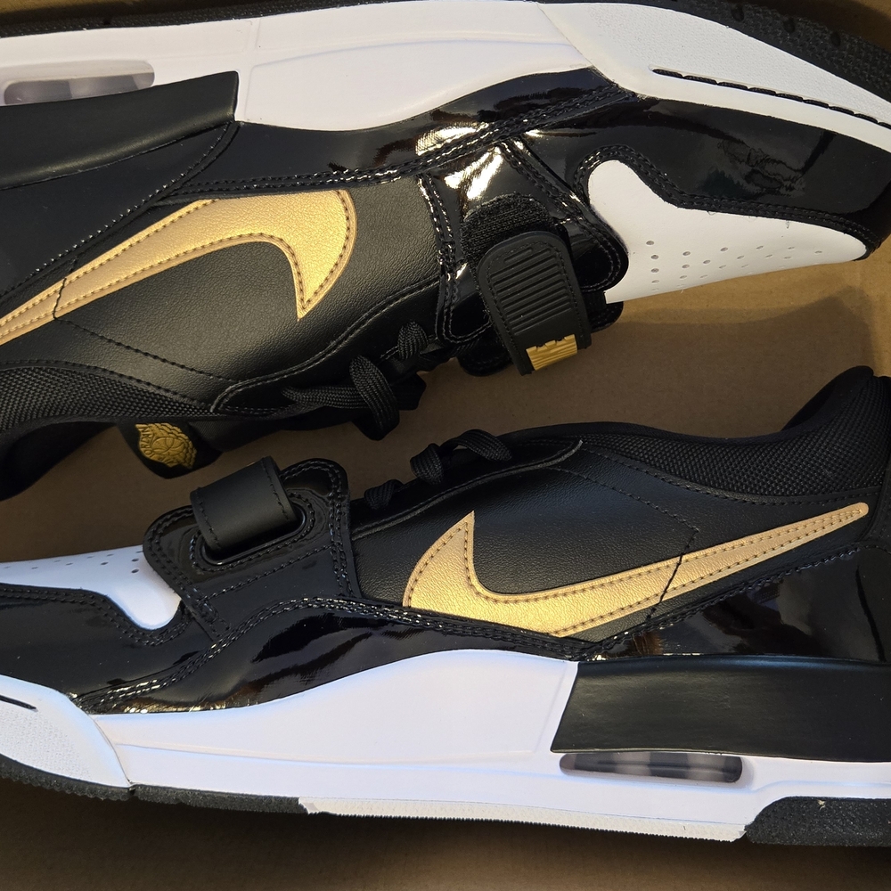 Black and Gold Sneakers